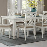 Homelegance Kentucky Park 8 Piece Extension Dining Room Set in White