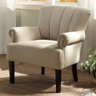 Homelegance Langdale Upholstered Accent Chair in Oatmeal-Colored Fabric