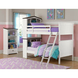 Homelegance Lark Twin/Twin Bunk Bed In White