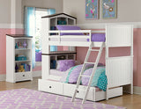 Homelegance Lark Twin/Twin Bunk Bed In White