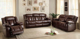 Homelegance Laurelton Love Seat & Sofa In Dark Brown Bonded Leather Match