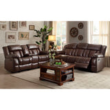 Homelegance Laurelton Love Seat & Sofa In Dark Brown Bonded Leather Match