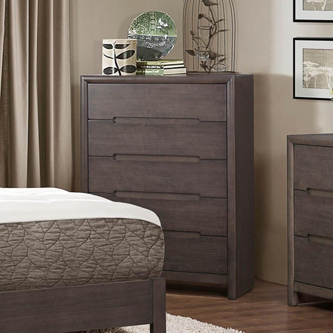 Homelegance Lavinia 5 Drawer Chest in Weathered Grey