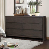 Homelegance Lavinia 6 Drawer Dresser in Weathered Grey