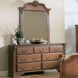 Homelegance Legacy Dresser w/ Mirror in Brown Cherry