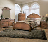 Homelegance Legacy Poster Bed in Brown Cherry