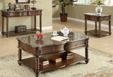 Homelegance Lockwood Rectangular Sofa Table w/ Marble Top