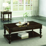Homelegance Lovington Cocktail Table w/Lift Top on Casters in Espresso
