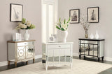 Homelegance Luciana Big Mirrored Cabinet In White