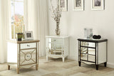 Homelegance Luciana II Small Mirrored Cabinet In Black