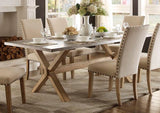 Homelegance Luella Dining Table In Weathered Oak