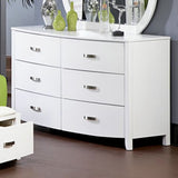 Homelegance Lyric 6 Drawer Dresser w/ Mirror in White