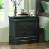 Homelegance Mayville 2 Drawer Nightstand in Stained Grey