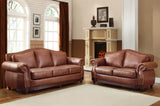 Homelegance Midwood Sofa in Dark Brown Leather