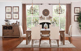 Homelegance Mill Valley Dining Table With 18" Leaf In Weathered Wash