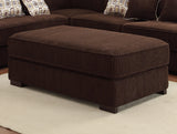 Homelegance Minnis 2 Piece Living Room Set in Chocolate Fabric