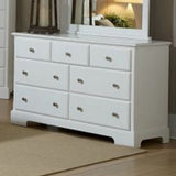 Homelegance Morelle 7 Drawer Dresser w/ Mirror in White