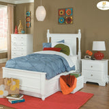 Homelegance Morelle Captain's Bed w/ 3 Drawer Toy Box in White