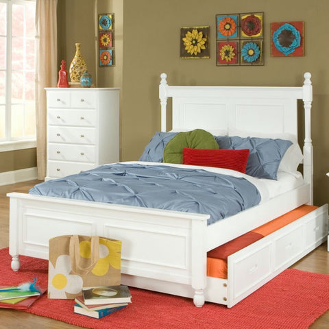 Homelegance Morelle Captain's Bed w/ Trundle in White