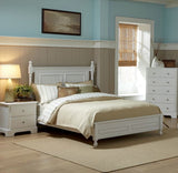 Homelegance Morelle Low Post Bed in White