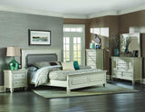 Homelegance Odette Panel Bed in Pearlized Champagne
