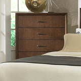 Homelegance Oliver 5 Drawer Chest in Warm Brown Cherry
