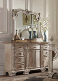 Homelegance Orleans II Mirror In Antique White Washed