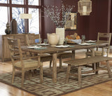 Homelegance Oxenbury 94 Inch Dining Table in Driftwood