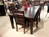 Homelegance Pacific Grove Dining Table With 18" Leaf In Grey Undertone Brown