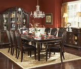 Homelegance Palace 108 Inch Dining Table in Brown Cherry