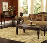 Homelegance Palace 3 Piece Coffee Tables Set in Brown Cherry