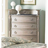 Homelegance Palace II Chest With Marble Inset In Antique White Wash