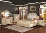 Homelegance Palace II Marble Top Chest in Antique White