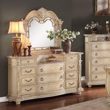 Homelegance Palace II Marble Top Dresser in Antique White