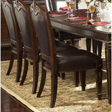 Homelegance Palace 8 Piece Dining Room Set in Brown Cherry