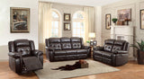 Homelegance Palco Recliner Love Seat In Dark Brown Airehyde Match