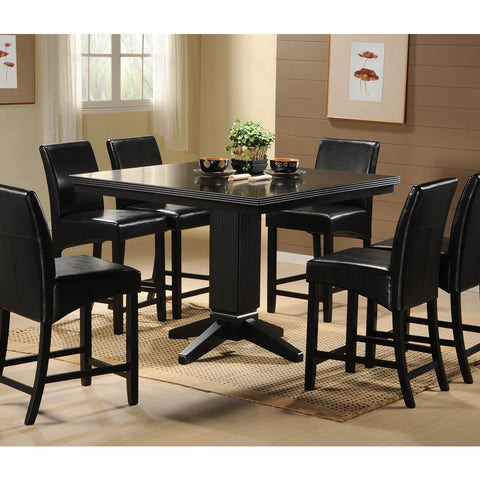 Homelegance Papario 5 Piece Counter Dining Room Set in Black