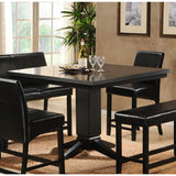 Homelegance Papario Square Counter Height Table in Black