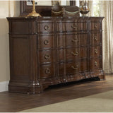 Homelegance Perry Hall 67 Inch Dresser in Rich Brown Cherry