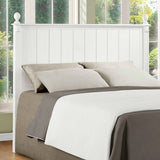 Homelegance Pottery Headboard Only in White San-Through
