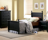 Homelegance Pottery Twin Panel Bed in Black