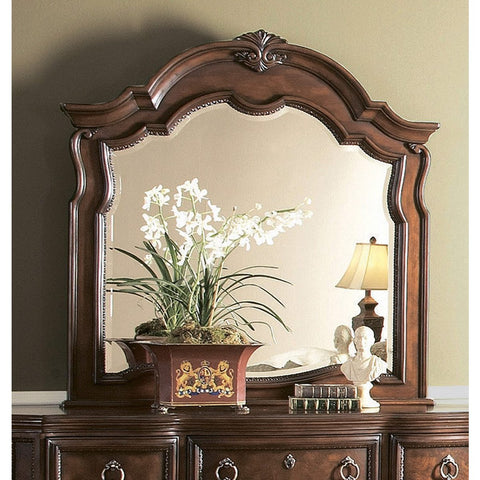 Homelegance Prenzo Arched Mirror in Brown