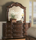 Homelegance Prenzo Arched Mirror in Brown