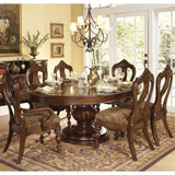 Homelegance Prenzo 10 Piece Pedestal Dining Room Set in Brown