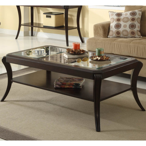 Homelegance Q. Pfifer Rectangular Cocktail Table w/ Faux Marble