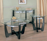 Homelegance Raven 3 Piece Coffee Table Set in Ebony