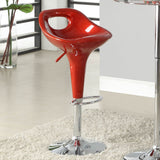Homelegance Ride Red Airlift Swivel Stool w/ Middle Back