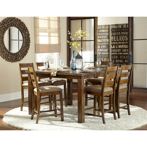 Homelegance Ronan Counter Height Table in Burnished Rustic