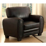 Homelegance Rubin Chair In Black Bonded Leather Match