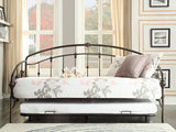Homelegance Ruby Metal Daybed With Trundle In Rustic